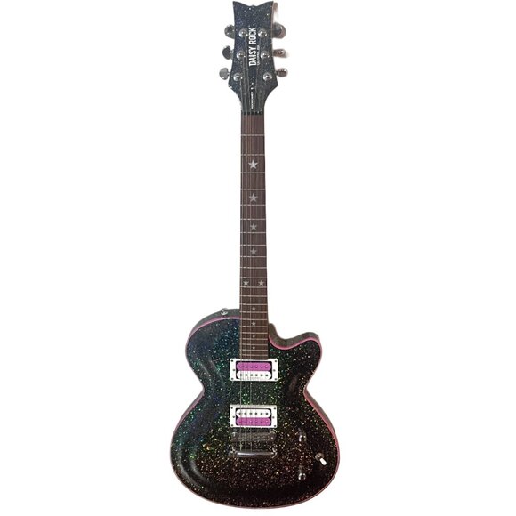 DAISY ROCK CANDY Y2K Les Paul Electric Girl Guitar Type SPARKLE PINK w/ Bag - Picture 1 of 10